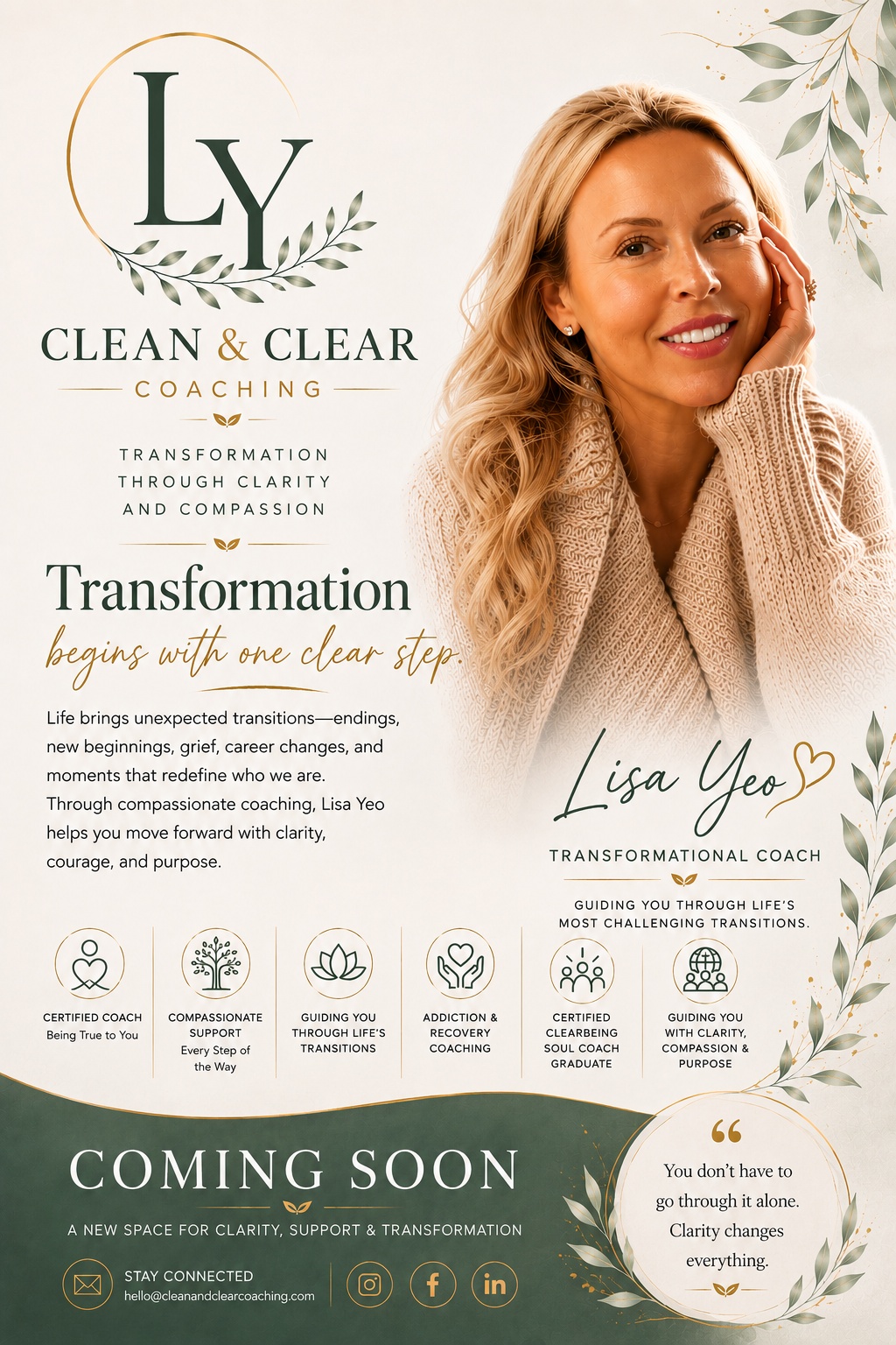 Clean & Clear Coaching Coming Soon